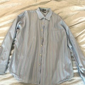 J Crew button down; XL; 17-17.5; 100% cotton; smoke-free